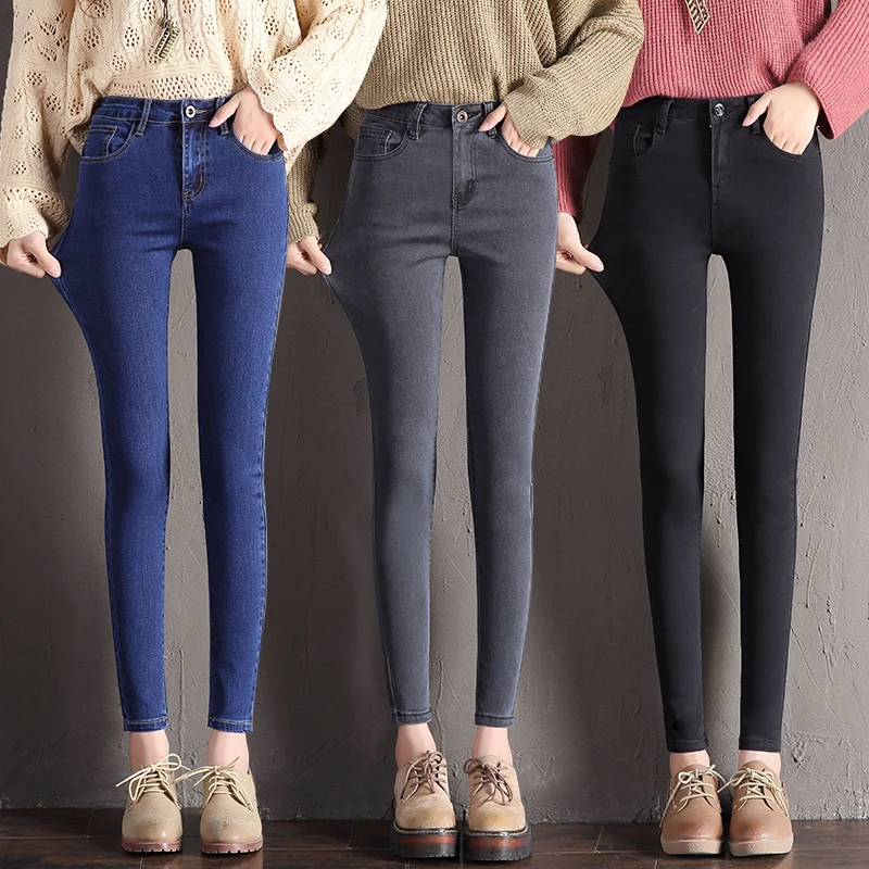

new style ladies'stretch jeans summer fashion crop Skinny trousers, Picture color