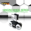 X-802 304#Small square type plastic head Glass sliding door rollers
