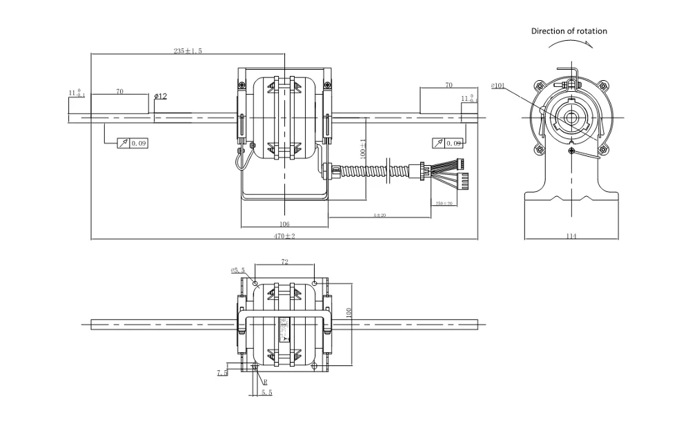 310V Brushless DC Motor