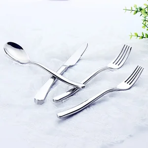 Image of Stainless Steel German Cutlery Spoon Fork and Knife Flatware set