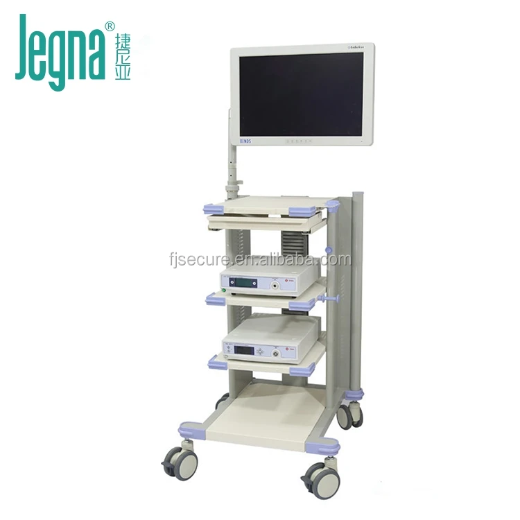 
hospital endoscopic system medic endoscope equipment endoscopy device trolley 