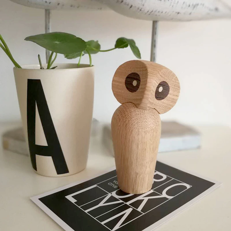 

NASIDA The wooden handicrafts owl Athena and the symbol of wisdom wooden play birthday gift wood bird