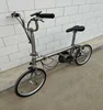 Manufacturing 16inch electric Titanium brompton folded bike frame/stem/rear triangle with high quality