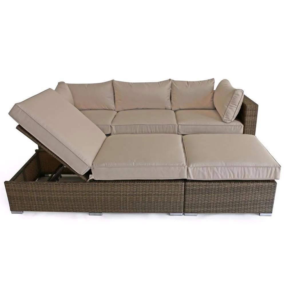 Hot Sale Cheap Outdoor Rattan/wicker Lounge Sofa Daybed Set Buy