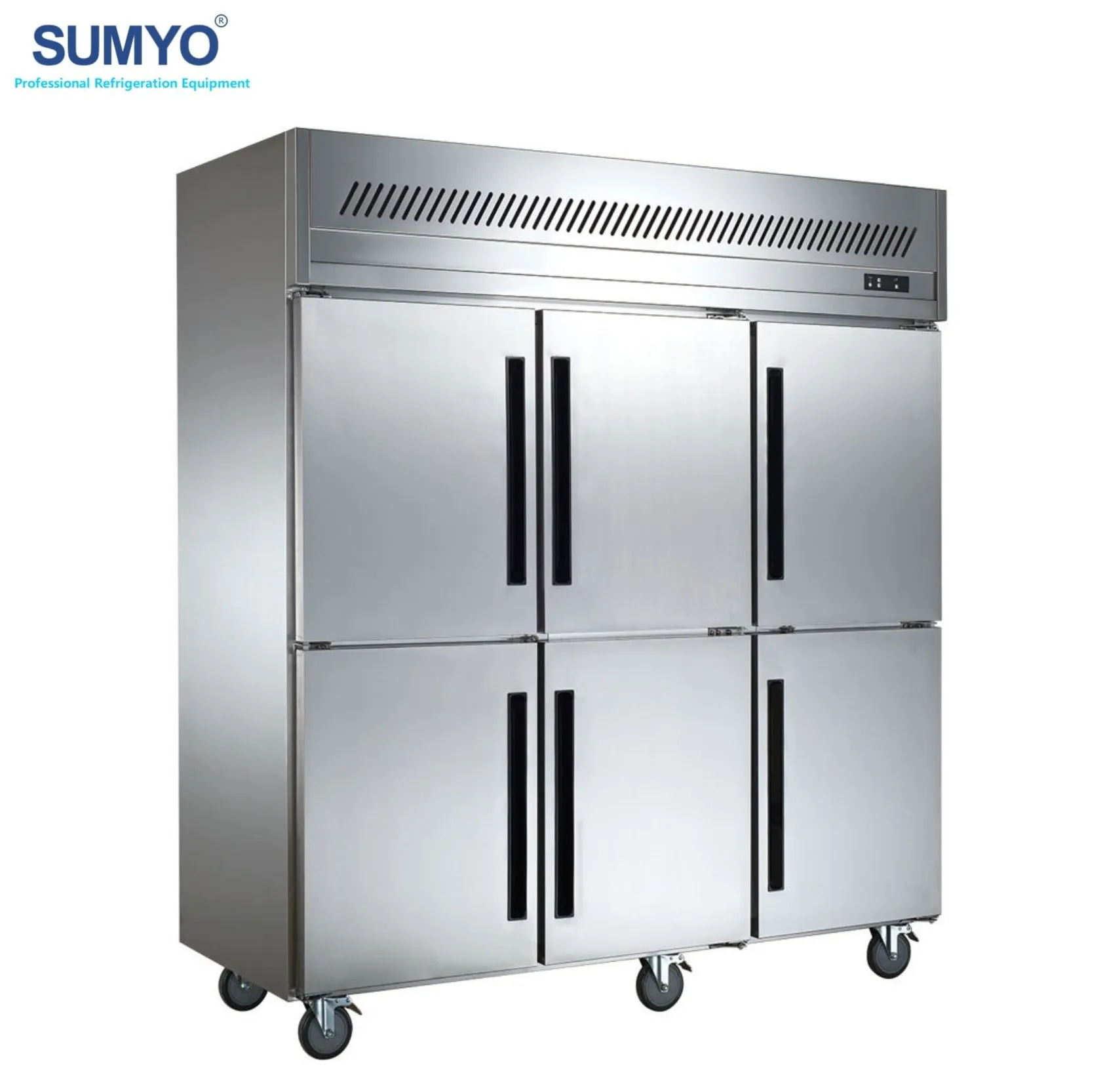 China Big Capacity 6 Door Upright Commercial Kitchen Refrigerator Buy