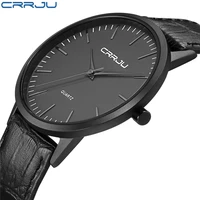 

CRRJU 2117 L2 Top Brand Luxury Casual Leather Wrist Watch for Men Waterproof Slim Men Sport Calendar Watches Relogio Masculino
