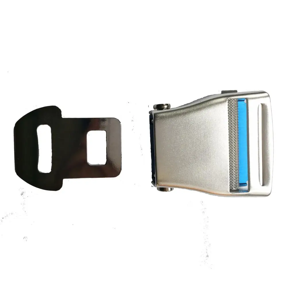 2 Inch Seat Belt Buckle And Fashion Belt Buck With Blue Color Oxidation