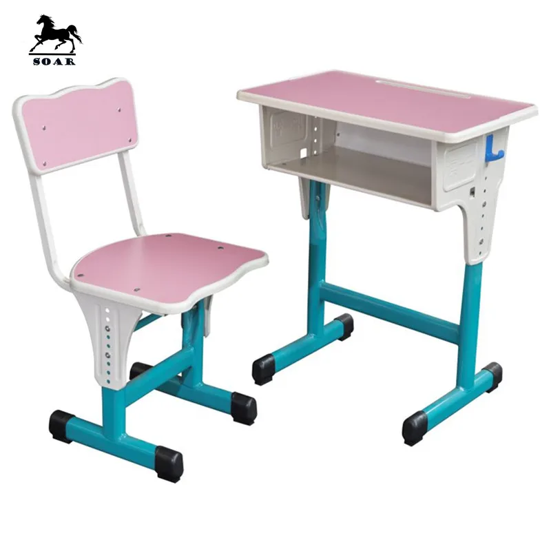 2017 New Product Kids Cheap Pink School Desk And Chair Tf 8016