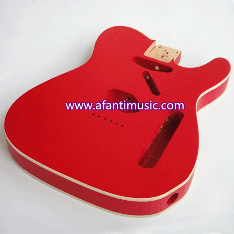 

Red satin finish DIY Tele Guitar Body Guitar Body