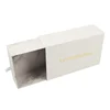 High Quality Beauty Gift Packaging Custom Slide Open White Marble Packing Box for Wig