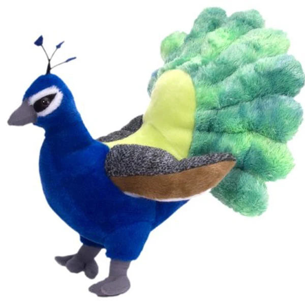 lifelike peacock stuffed animal