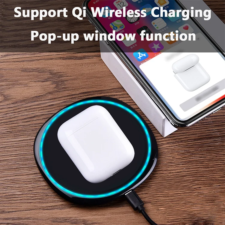 i100 tws for Smart Phone Blue tooth Earphones in ear Sensor Wireless Headphone Pop-up Headset Wireless Charging Earbuds - ANKUX.COM