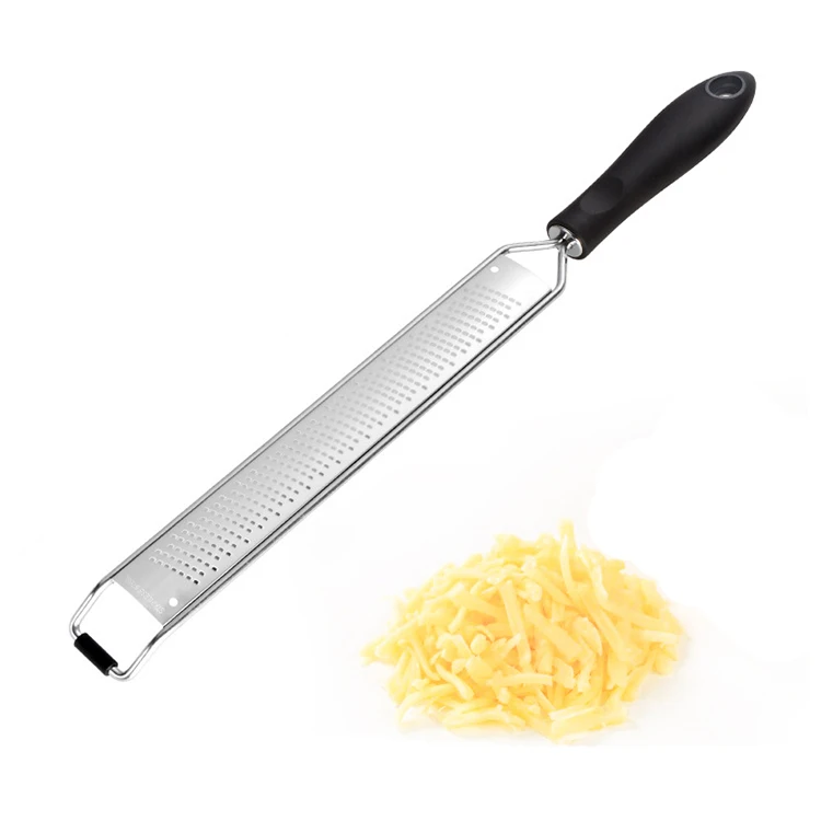 

Grater for Kitchen Zester Stainless Steel Kitchen Tool for Cheese Lemon chocolate Ginger Citrus Nutmeg Potato Vegetable Fruit, Black