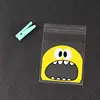 Mini Big Mouth Gifts Bags Candy Chocolate Bean Cookies Bag Self-adhesive Biscuit Plastics Bags Xmas Package