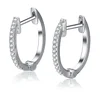 Custom Made Sterling Silver Pave Setting Women Earring