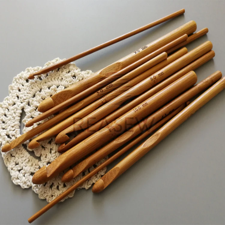 Promotional 12pcs Bamboo Handle Crochet Hook Set Buy Bamboo Crochet