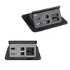 Hdmi Desktop Aluminium alloy press type Hidden Connection Rca Conference Table Socket