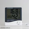 HTC-2 Digital LCD Thermometer Hygrometer Electronic Temperature Humidity Meter Weather Station Indoor Outdoor Tester Alarm Clock