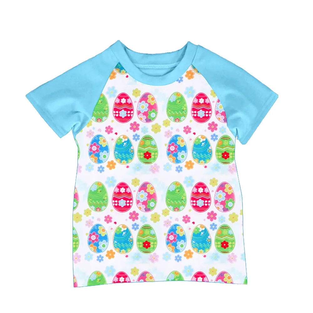 Easter Eggs Design Children Clothing Sets Babbaby Girls Eggs Print