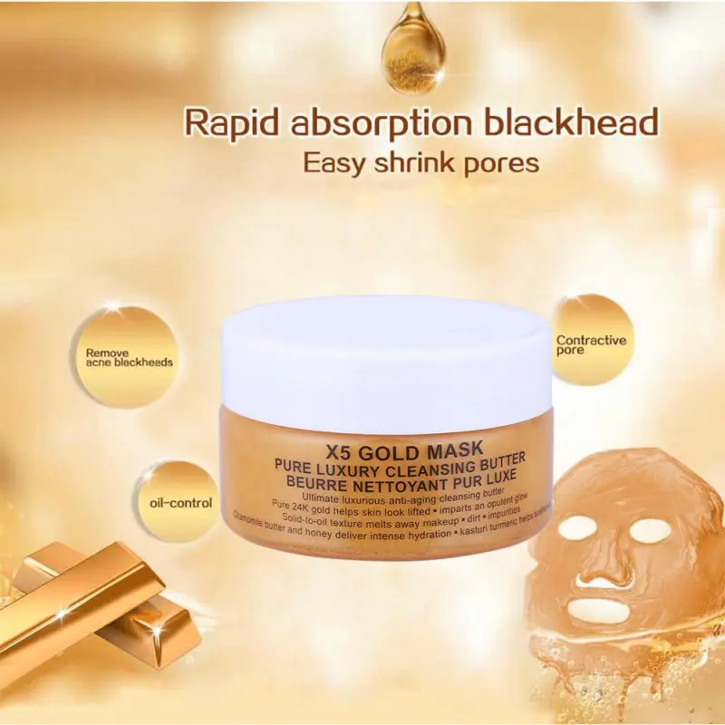 24 K Gold Masks Beauty Moisturizing Contraction Of Tearing Pores Yellow ...