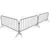 7.5ft Best Quality Heavy Duty Interlocking Safety road traffic movable Steel pedestrian Barricade movable Temporary Barrier