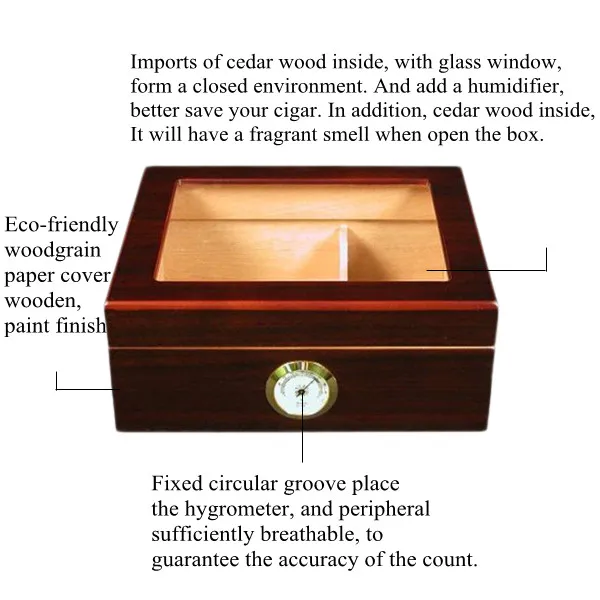 
Wholesale Spanish Cedar Wooden Cabinet Cigar Wine and Wall Humidor Box For Sale 