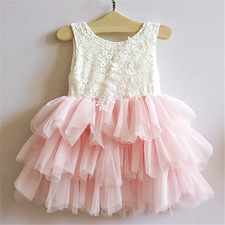 

wholesale kid clothing summer 1 year old baby party girls lace dress cute baby girls party dresses