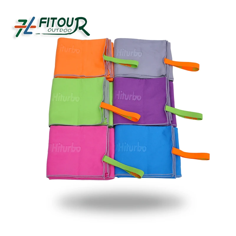 
Microfiber suede towel toalha de microfibra towel microfiber swimming towel in stock available color with elastic band 