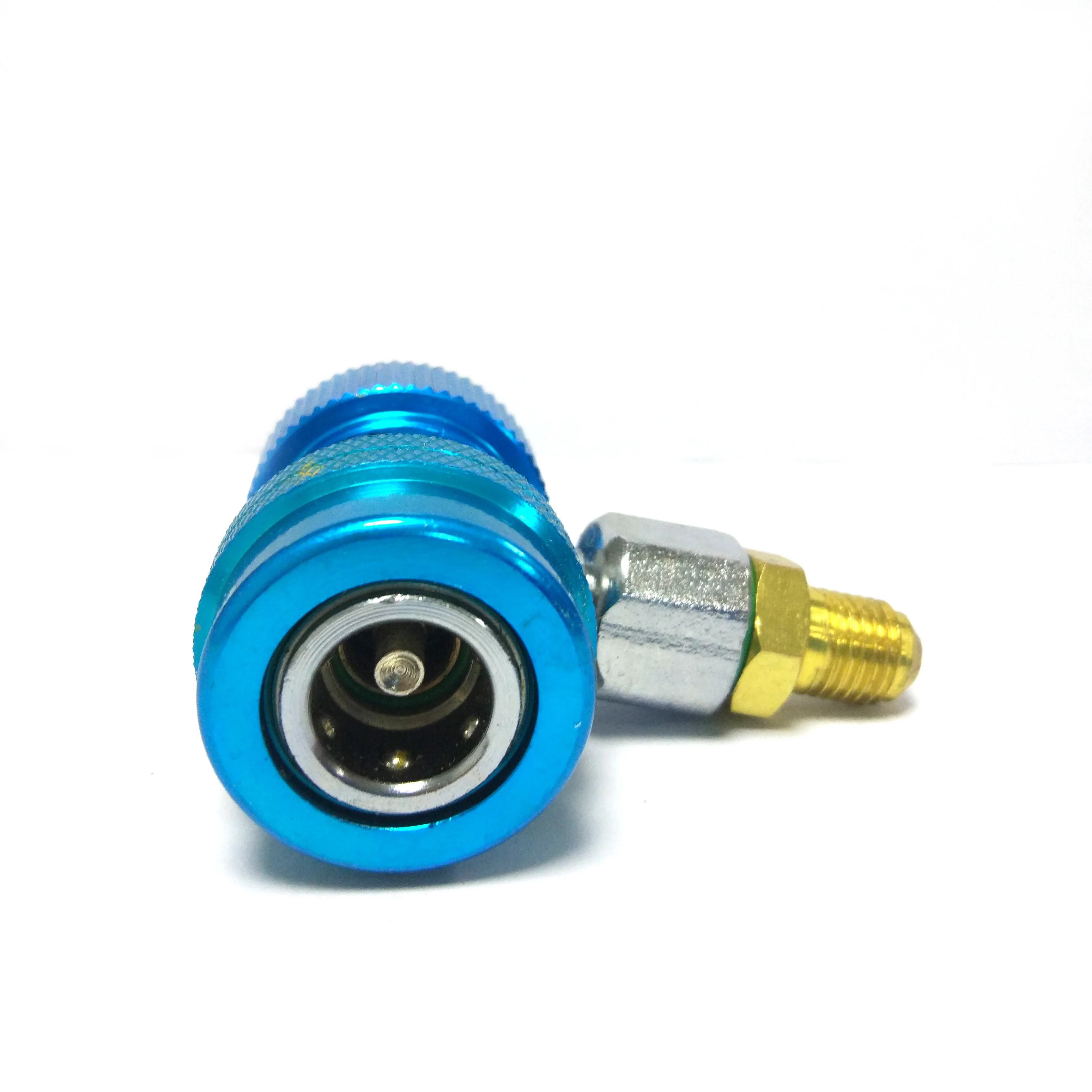 Manual Thread R134a Copper Refrigerant Gas Air Quick Connect Coupler
