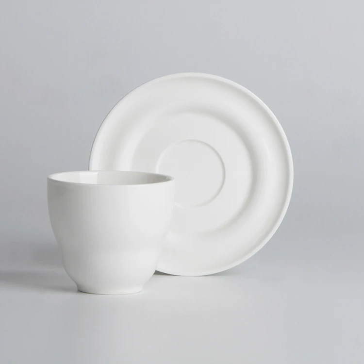 Bulk unique design vintage plain no handle ceramic coffee tea cup sets