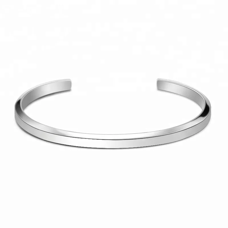 

Personalized High Polished 316L stainless steel cuff bracelet Jewelry