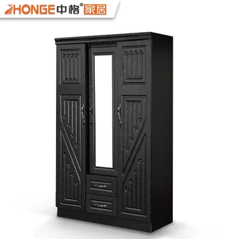 Latest Modern Mdf 3 Door Bedroom Wooden Black Wardrobe Design Pictures Buy Bedroom Wooden Wardrobe Design Mdf Wardrobe Design 3 Door Bedroom