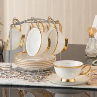 

Wholesale high quality royal ceramic fine bone china Italian espresso porcelain tea cup and saucer