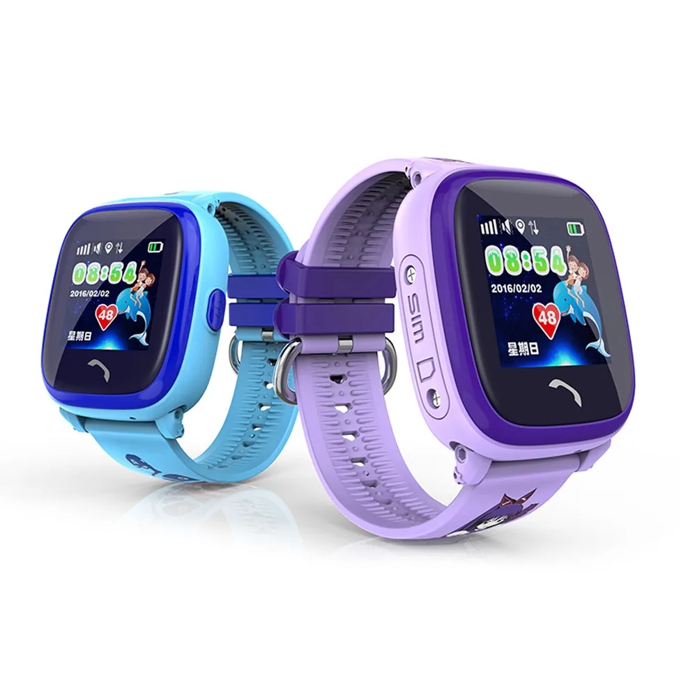 

Child Smartwatch DF25 IP67 Swim GPS Touch Phone, Blue;purple