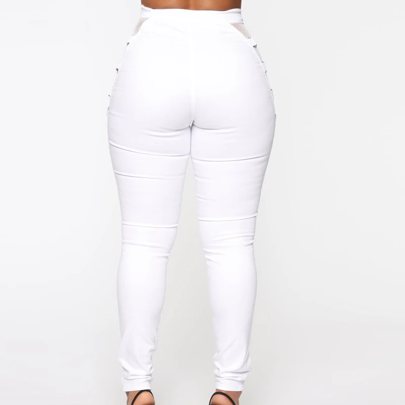 ladies white jeans size 10