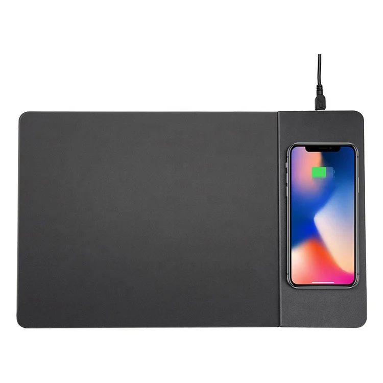 

New Arrivals Portable 2 in 1 Mobile Phone Qi Wireless Charger Charging Mouse Pad For Mobile Accessories, All colors is available
