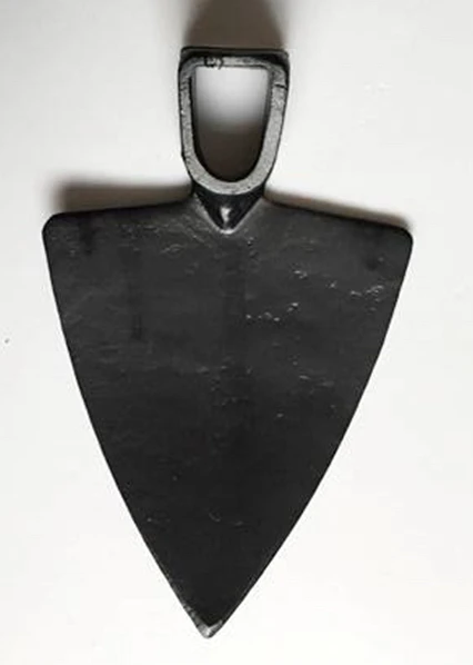 
wide weed steel digging hoe head with wooden handle 