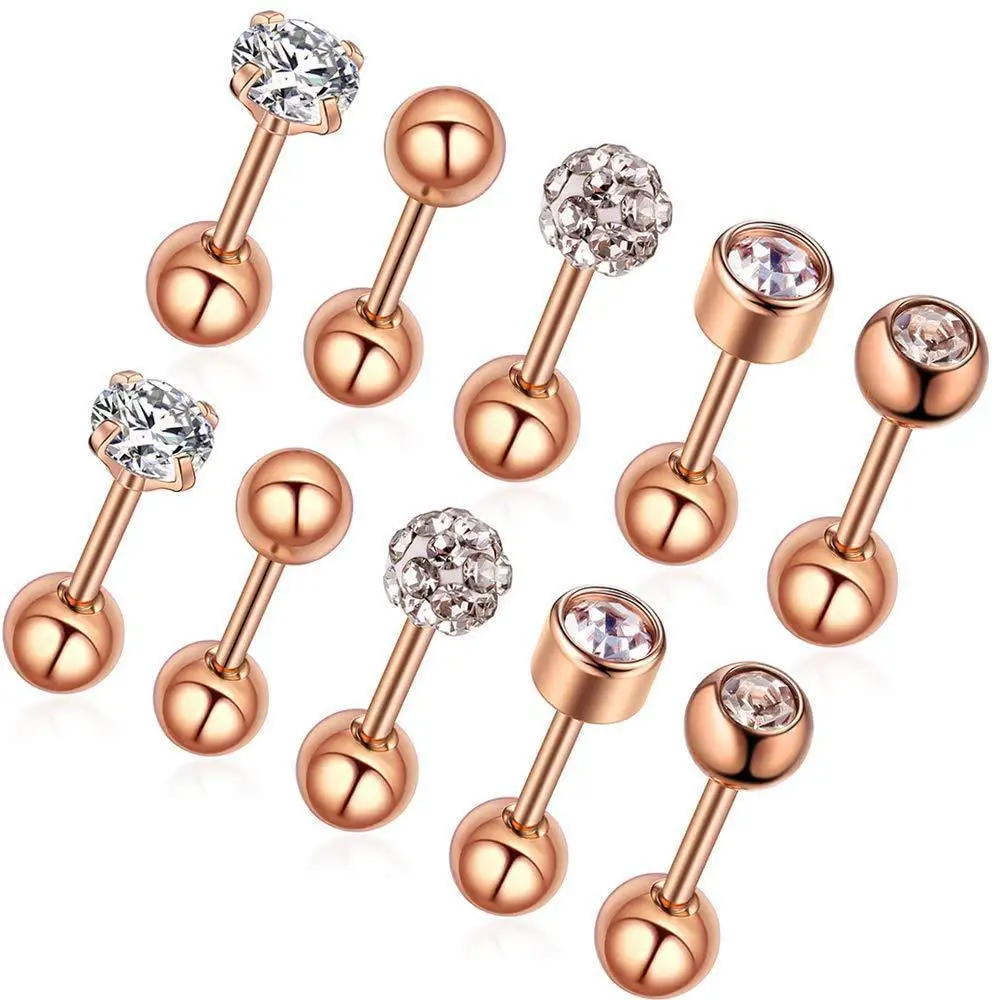 

NUORO Stainless Steel Stud Earrings Nasal Nails Puncture Accessories