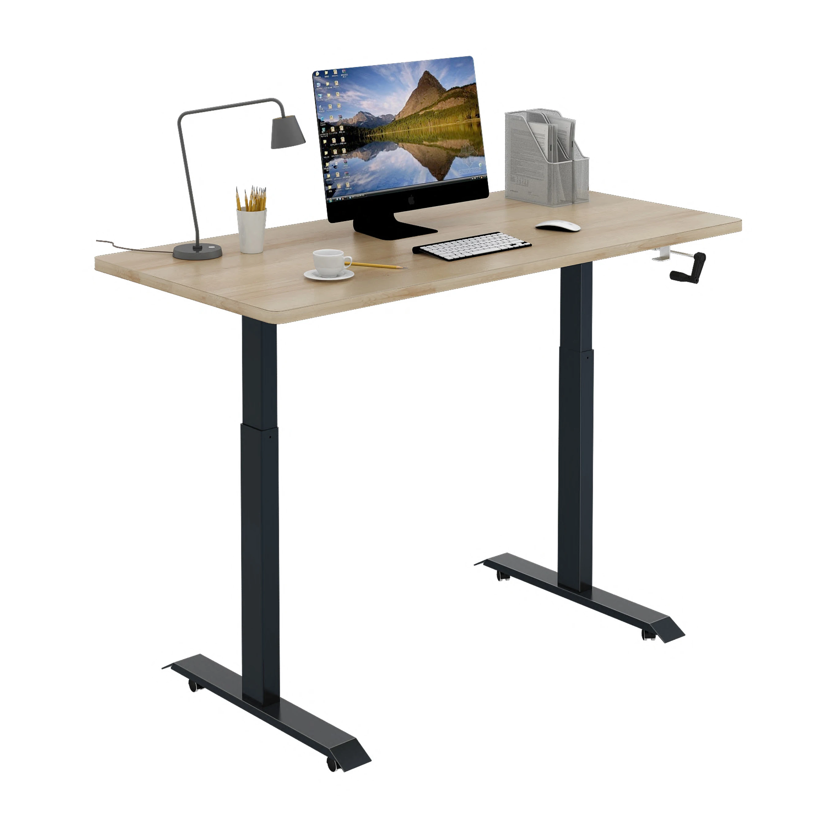 Manual Autonomous Hand Crank Adjustable Height Standing Desk Buy