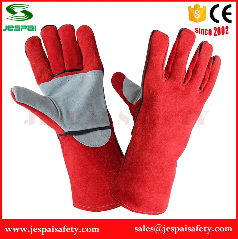made of premium cowhide leather welding gloves