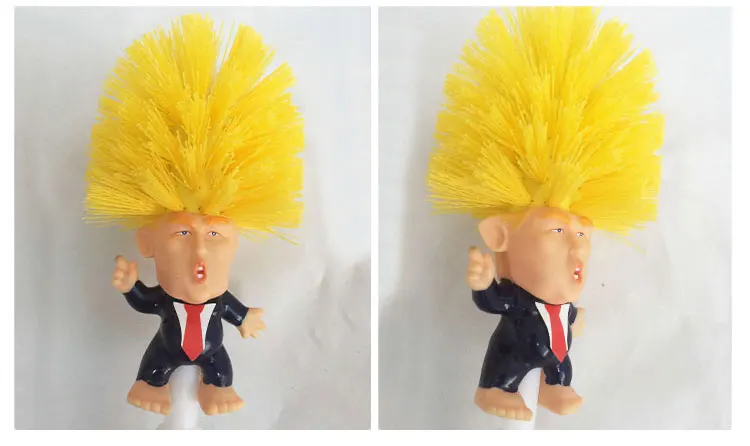 A9001 Donald Trump PET soft bristle plastic Trump Toilet Brush Original Trump Toilet Brush