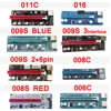 High quality good price 009S 011C 016 008C 008S 006C 006 007S 007 molex usb 6pin pci-e 1x 16x pcie riser card