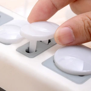 Image of 100 PCS 2 Hole Baby Socket Protection Cover Mains Plug Socket Cover Baby Proof Child Safety Plug Guard Protector for US Plugs