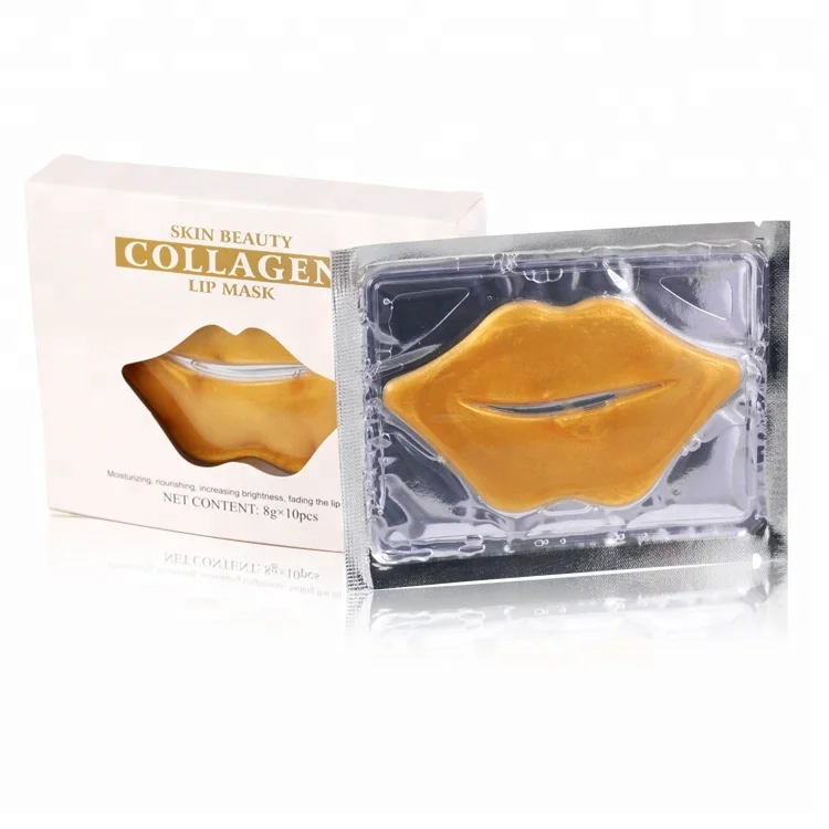 Private Label 24k Gold Fine lines Moisturizing Collagen Lip Mask