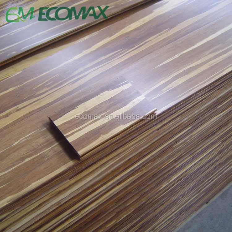 
Strand woven bamboo flooring for indoor floor Tiger surface Natural bamboo grain 