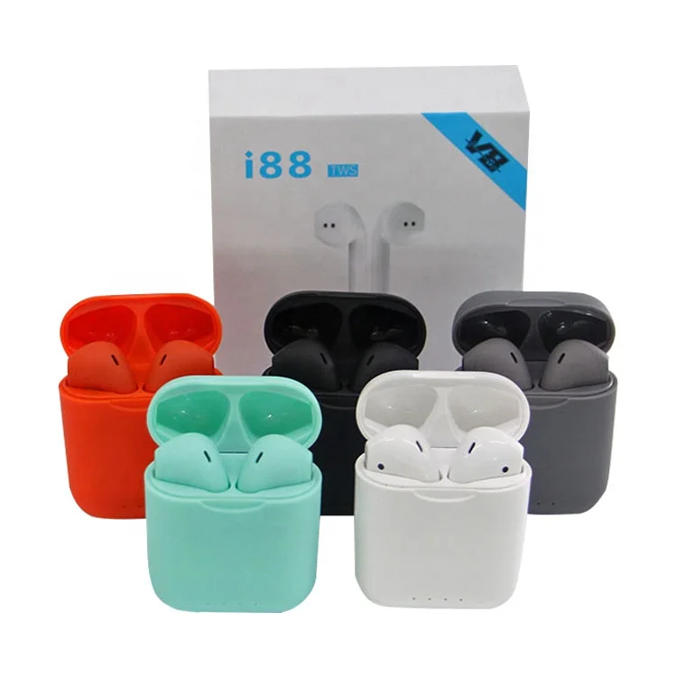 

Original i88 TWS mini earphones wireless BT 5.0 earbuds touch control ture Stereo headset with lowest price