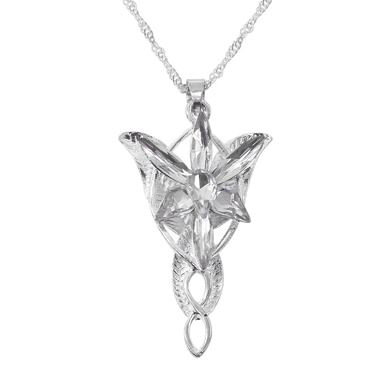 

The Lord of the Rings Necklace Crystal Twilight Star Silver Pendent