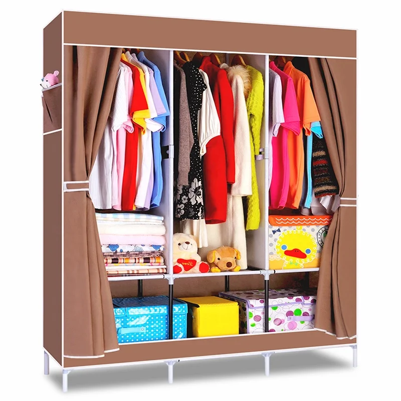 
Factory direct large capacity plastic portable wardrobe 