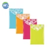 12 Pack Reusable Plastic Coin Budget Envelopes with Snap Button