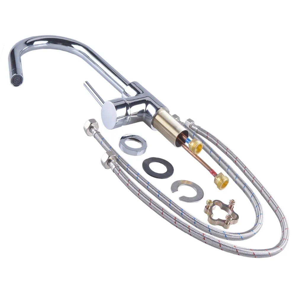 Cupc Certified Modern Kitchen Sink Faucet,Lead Free Brass Chrome Plated